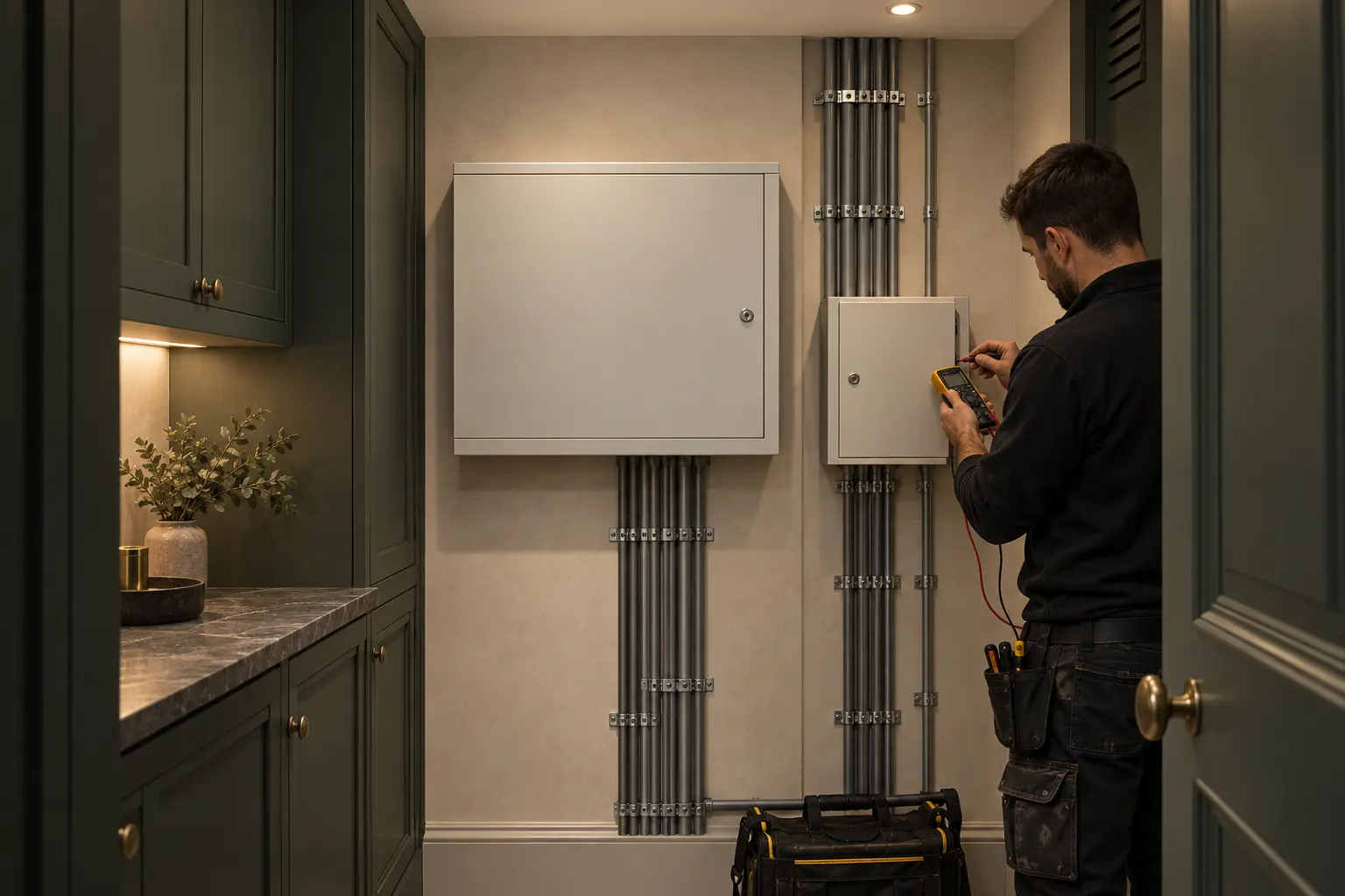 Residential electrical distribution and controls installation