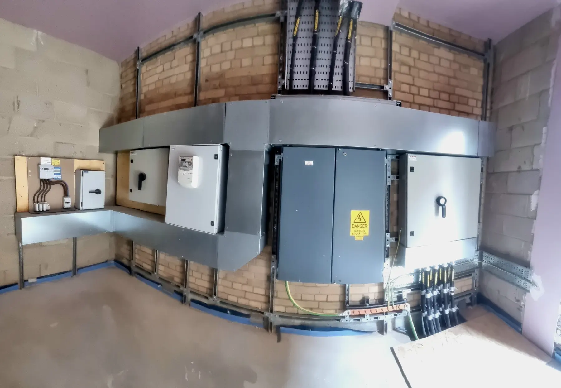 Completed customer-side low-voltage distribution room serving the Streatham mixed-use development.