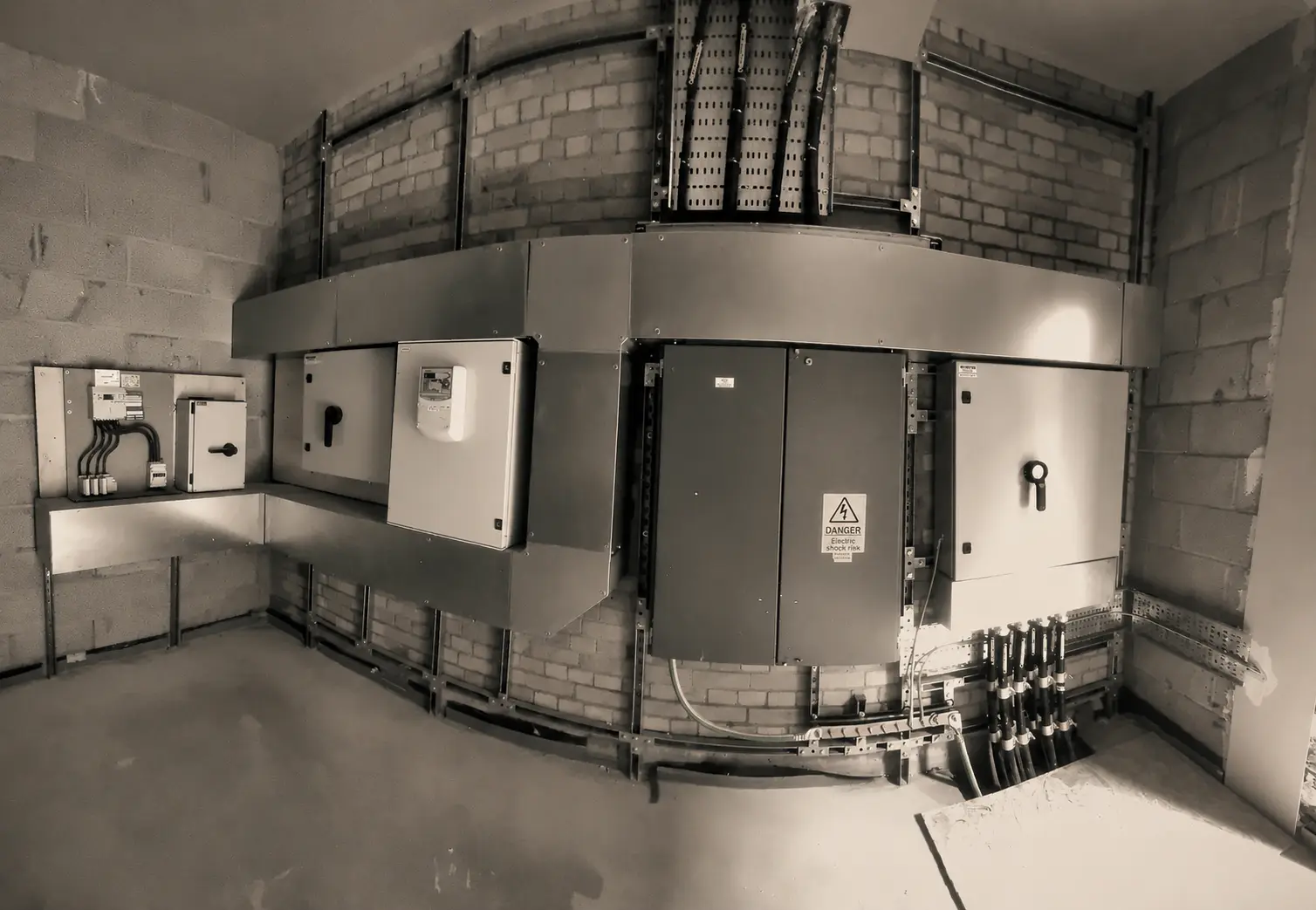 Major low-voltage switchgear and customer-side distribution installation